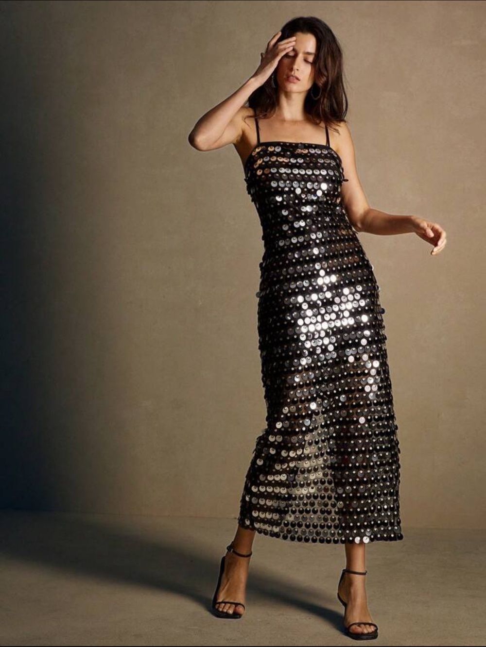 Black sequin dress
